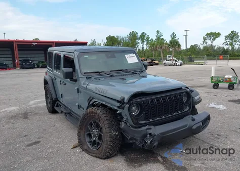 2024 Jeep Wrangler 4-Door Willys 4X4 from USA, damaged, VIN 1C4PJXDG7RW353468